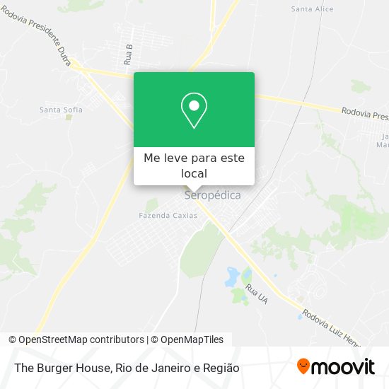 The Burger House mapa