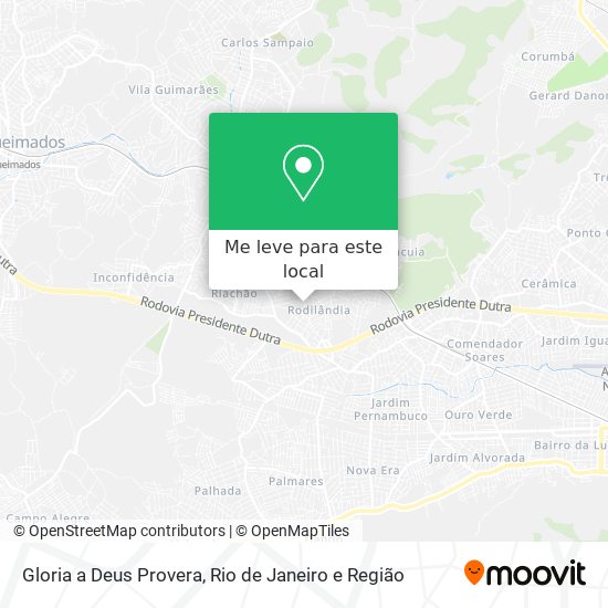 Gloria a Deus Provera mapa