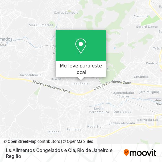 Ls.Alimentos Congelados e Cia mapa