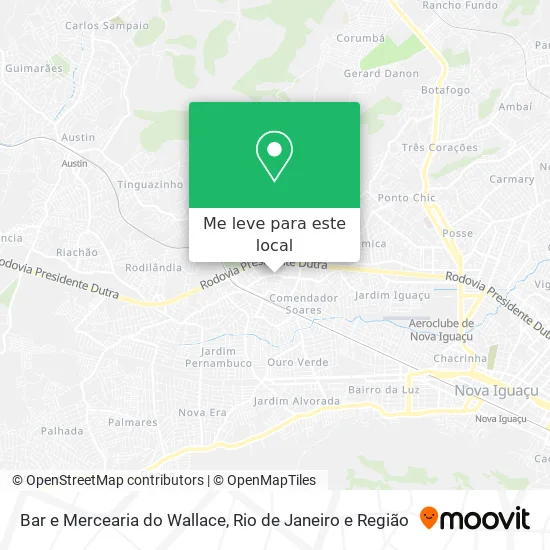 Bar e Mercearia do Wallace mapa