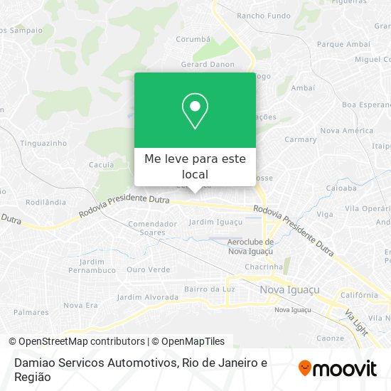 Damiao Servicos Automotivos mapa