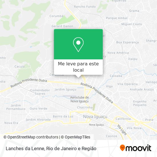 Lanches da Lenne mapa
