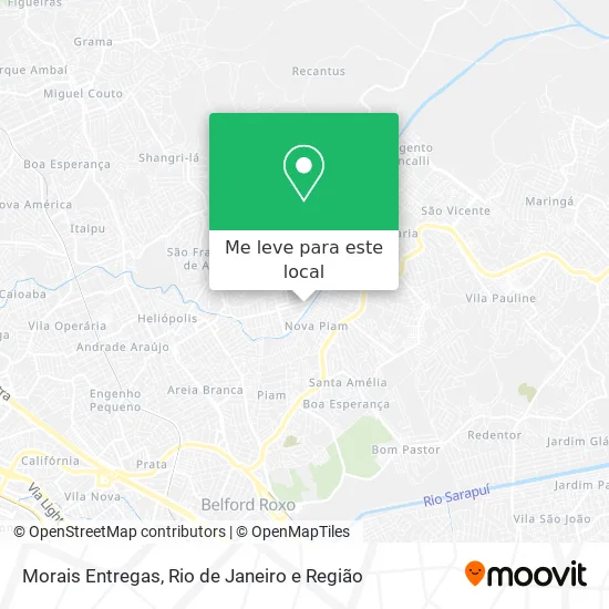 Morais Entregas mapa