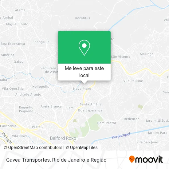 Gavea Transportes mapa