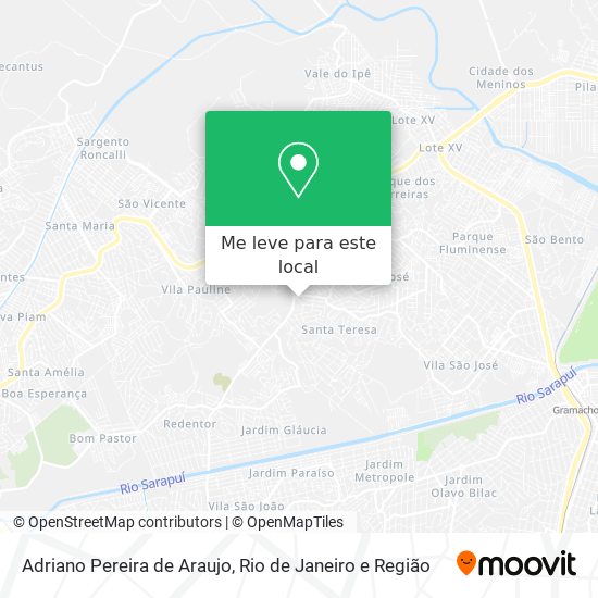 Adriano Pereira de Araujo mapa