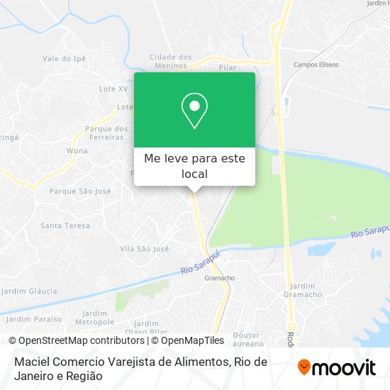 Maciel Comercio Varejista de Alimentos mapa