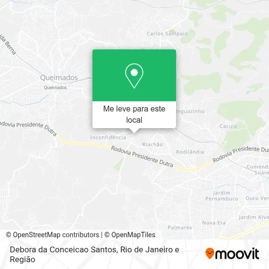Debora da Conceicao Santos mapa