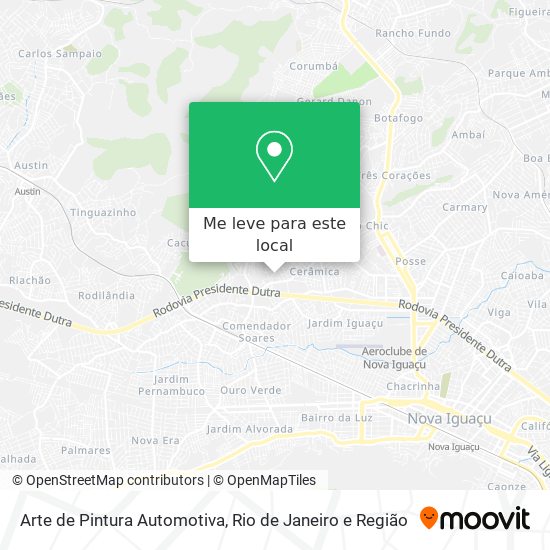 Arte de Pintura Automotiva mapa