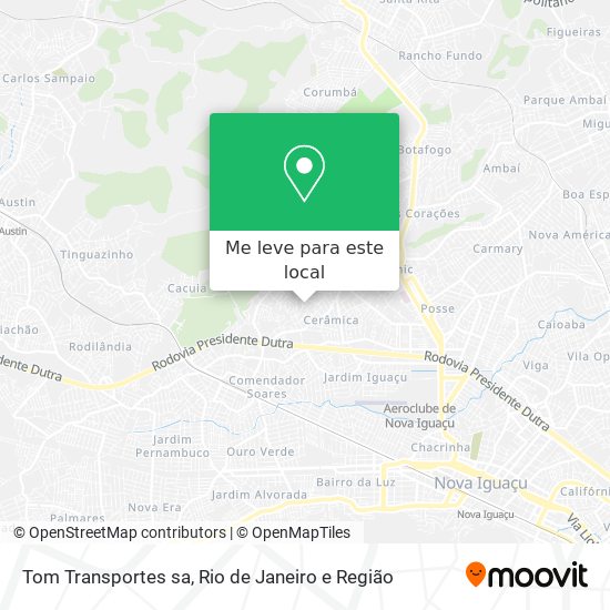 Tom Transportes sa mapa