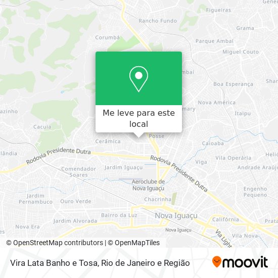 Vira Lata Banho e Tosa mapa