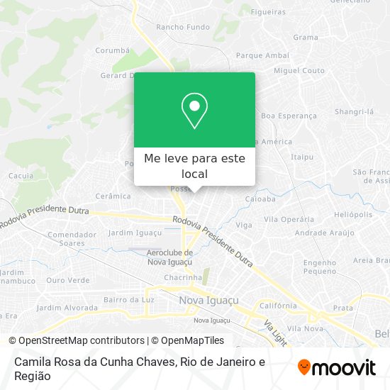 Camila Rosa da Cunha Chaves mapa