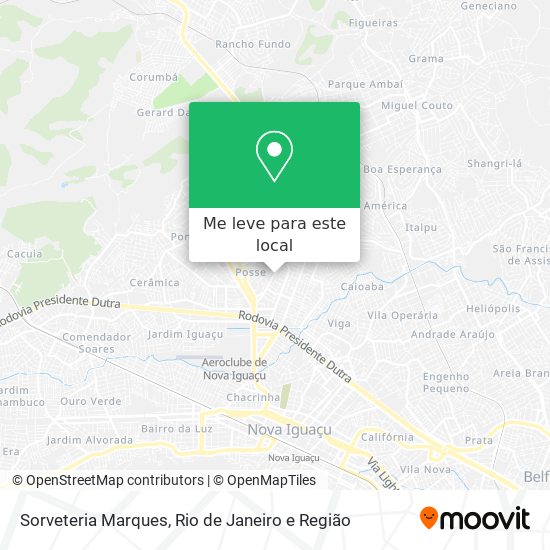 Sorveteria Marques mapa