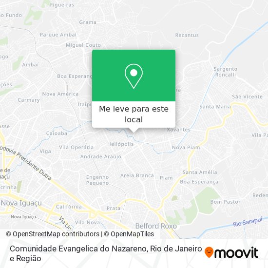 Comunidade Evangelica do Nazareno mapa