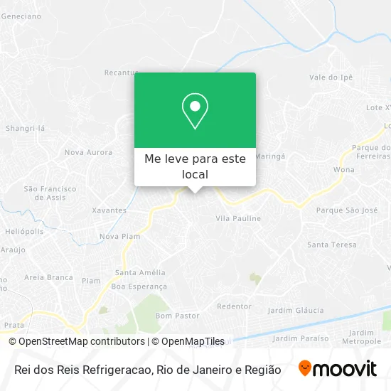 Rei dos Reis Refrigeracao mapa