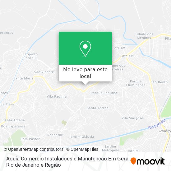 Aguia Comercio Instalacoes e Manutencao Em Geral mapa