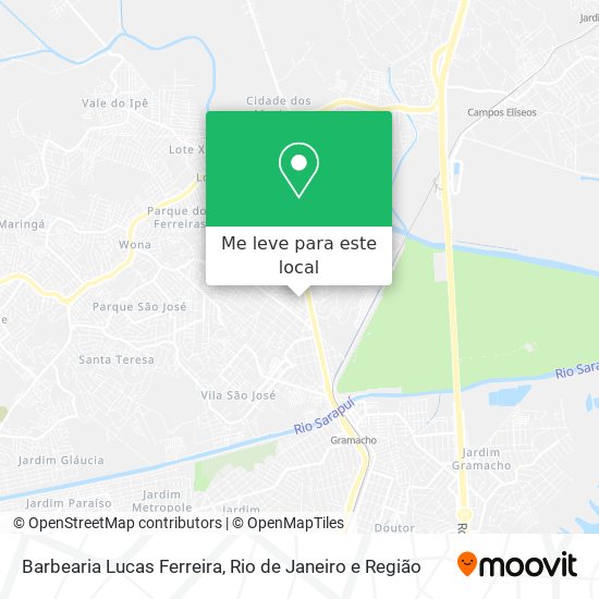 Barbearia Lucas Ferreira mapa