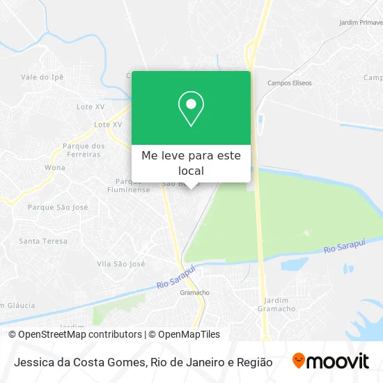 Jessica da Costa Gomes mapa