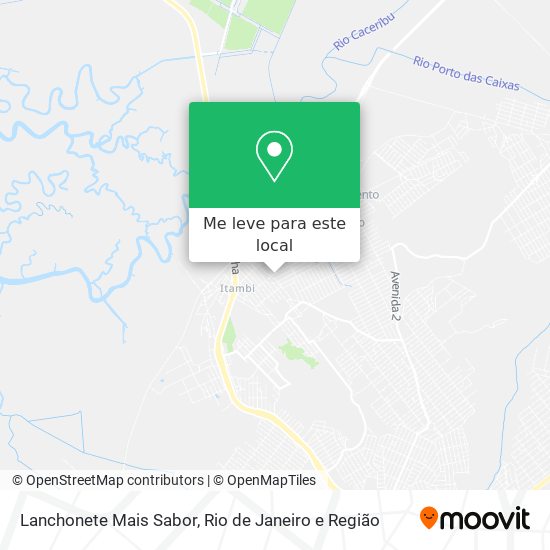 Lanchonete Mais Sabor mapa