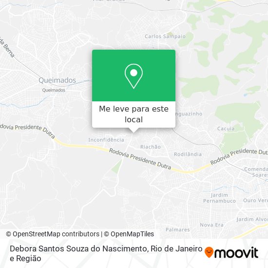 Debora Santos Souza do Nascimento mapa