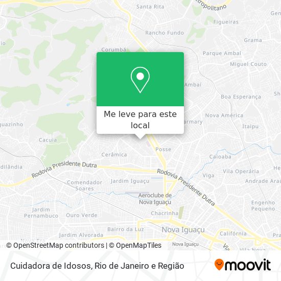 Cuidadora de Idosos mapa