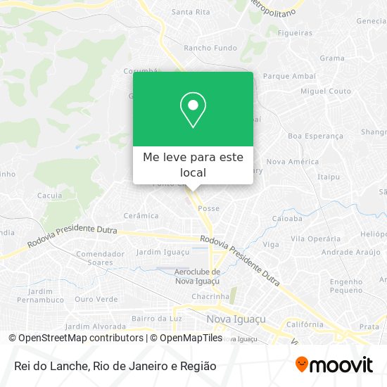Rei do Lanche mapa