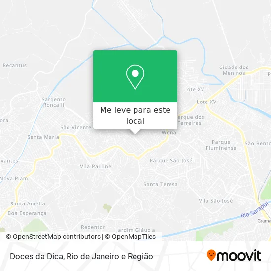 Doces da Dica mapa