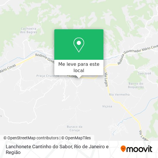 Lanchonete Cantinho do Sabor mapa