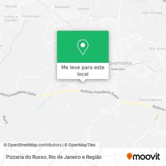 Pizzaria do Russo mapa