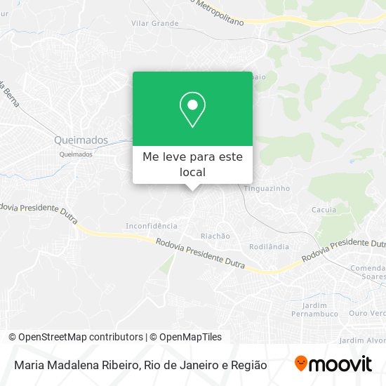 Maria Madalena Ribeiro mapa
