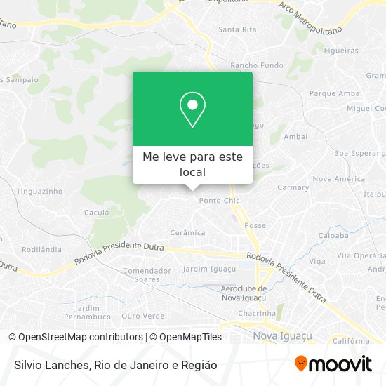 Silvio Lanches mapa