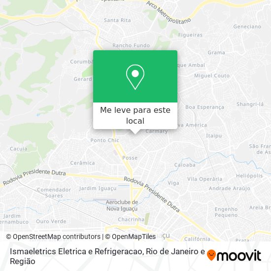 Ismaeletrics Eletrica e Refrigeracao mapa
