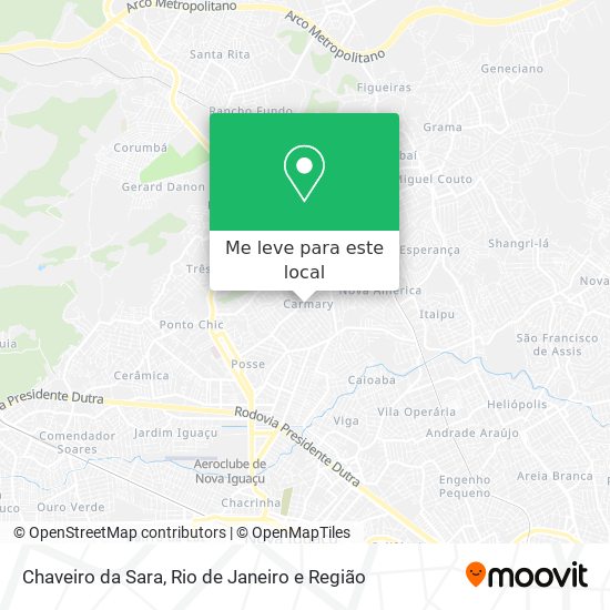 Chaveiro da Sara mapa