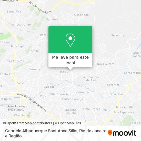 Gabriele Albuquerque Sant Anna Sillis mapa