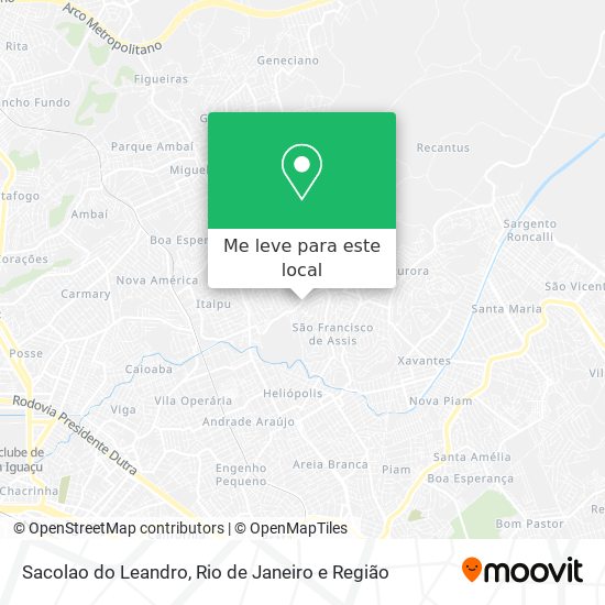 Sacolao do Leandro mapa