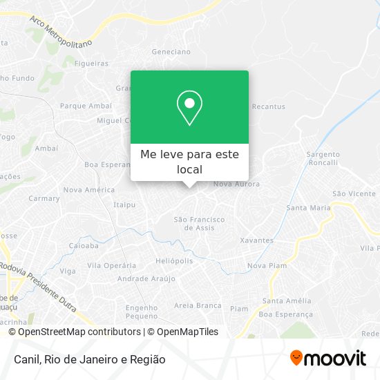 Canil mapa