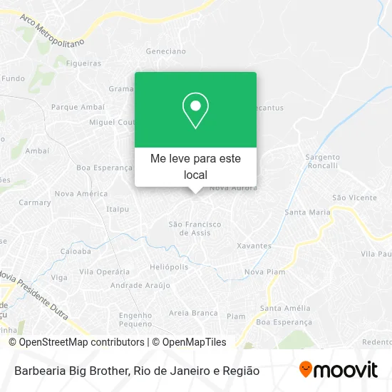 Barbearia Big Brother mapa