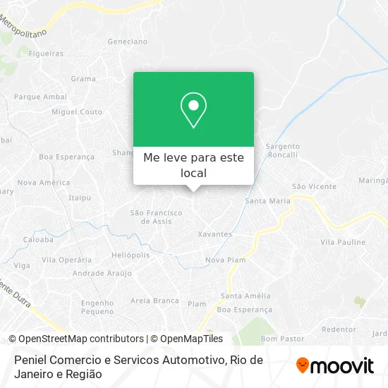 Peniel Comercio e Servicos Automotivo mapa