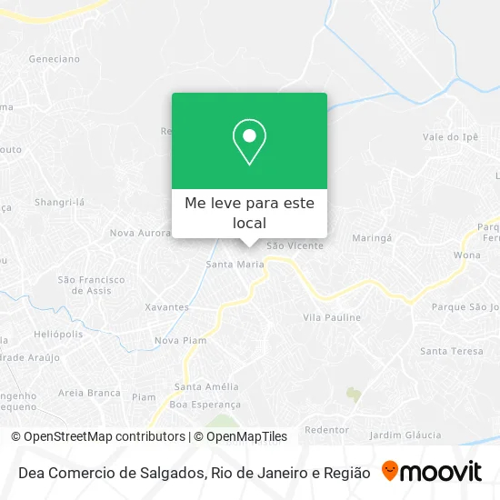 Dea Comercio de Salgados mapa