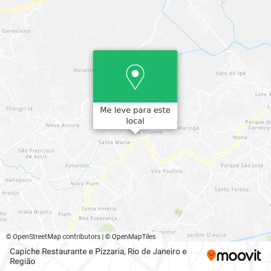 Capiche Restaurante e Pizzaria mapa