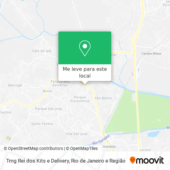 Tmg Rei dos Kits e Delivery mapa