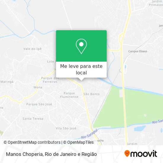 Manos Choperia mapa