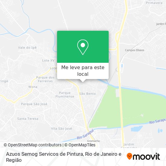 Azuos Semog Servicos de Pintura mapa