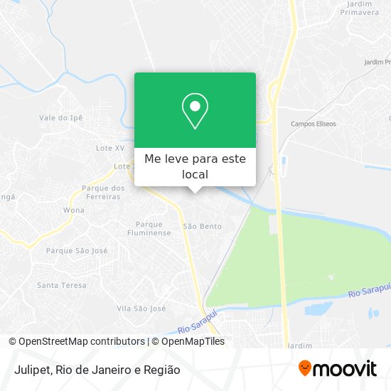 Julipet mapa