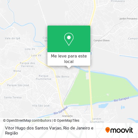 Vitor Hugo dos Santos Varjao mapa