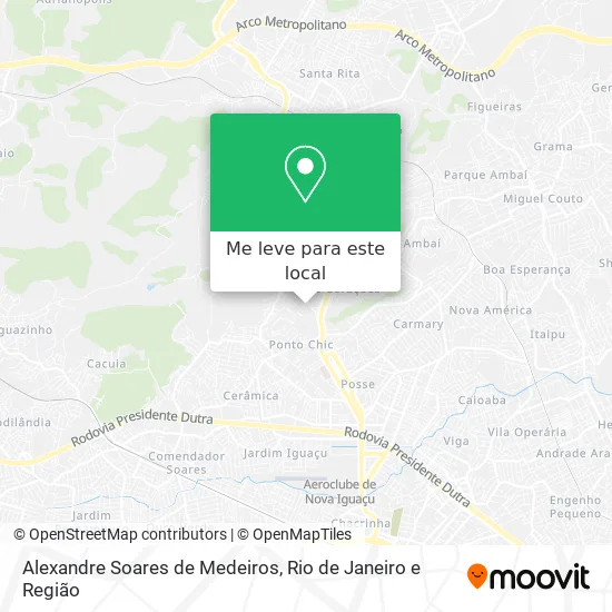 Alexandre Soares de Medeiros mapa
