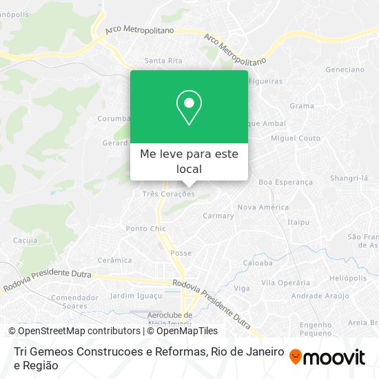 Tri Gemeos Construcoes e Reformas mapa