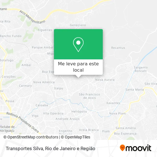 Transportes Silva mapa