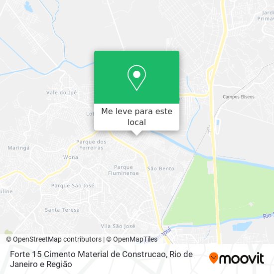 Forte 15 Cimento Material de Construcao mapa