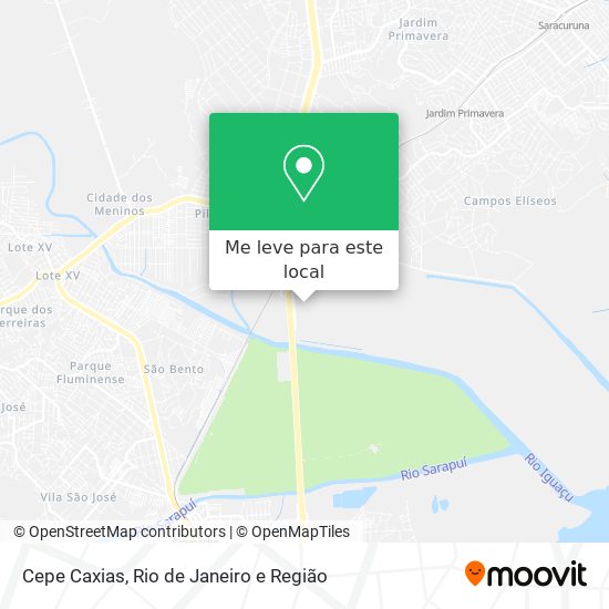 Cepe Caxias mapa