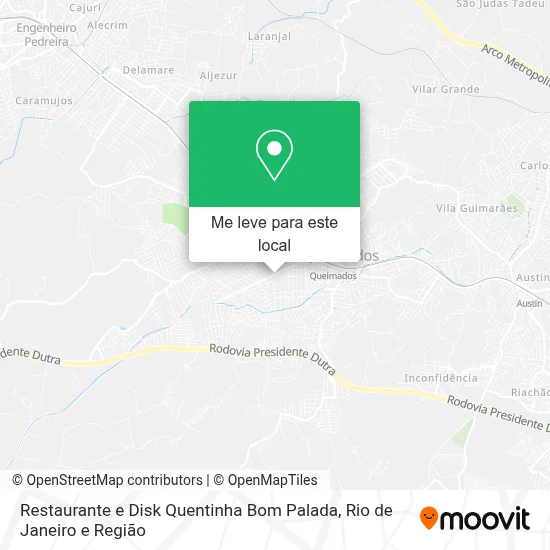 Restaurante e Disk Quentinha Bom Palada mapa